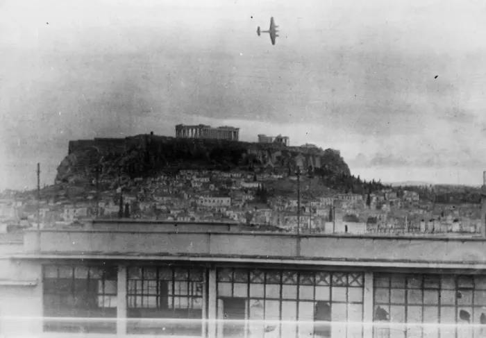 Framed Print : The Acropolis is the key bastion of one flank of the British positions in Athens Framed Print : The Acropolis is the key bastion of one flank of the British positions in Athens