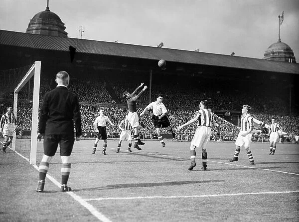 Action during the 1938 FA Cup final between Huddersfield Town
