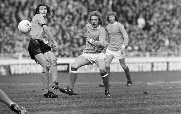 Action from the 1974 League Cup final at Wembley Stadium
