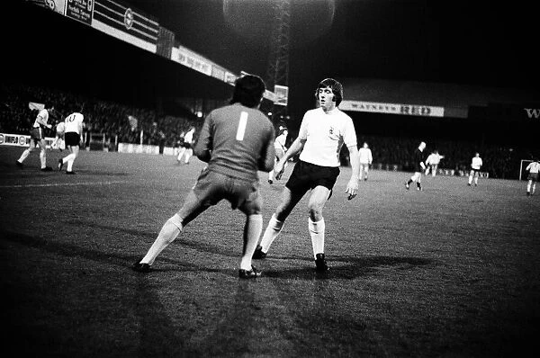 Action from the 1974 League Cup semi-final. Norwich City 1-1 Wolverhampton