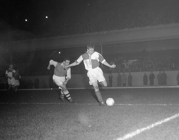 Action from the Arsenal v Wealdstone match held at Highbury. October 1953