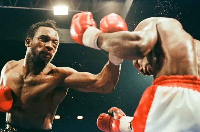 Framed Print : Action from the Chris Eubank v Nigel Benn fight at the NEC in Birmingham Framed Print : Action from the Chris Eubank v Nigel Benn fight at the NEC in Birmingham