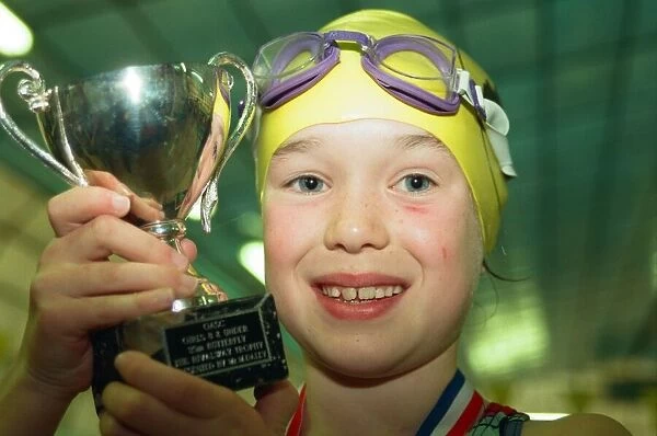 Action at the Guisborough Swimming Club Gala. Winner Amy Prytherch. 16th November 1997
