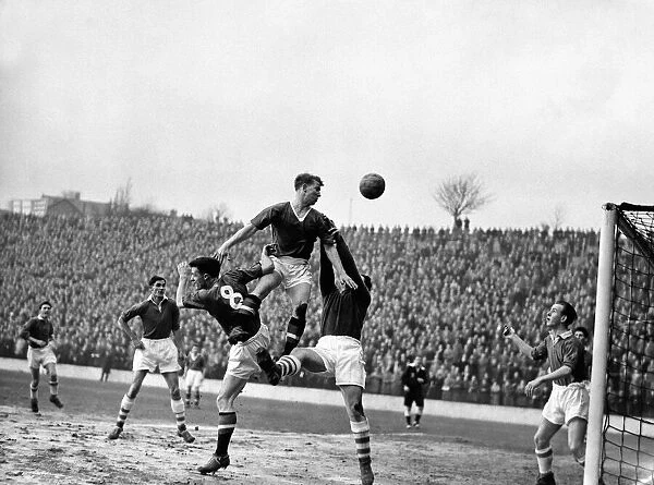 Action during the league match between Charlton and Manchester United
