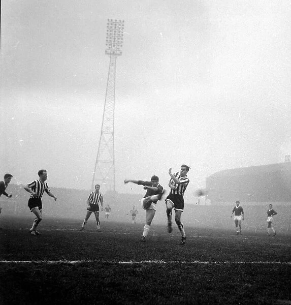 Action during the match between Newcastle United and Manchester United October