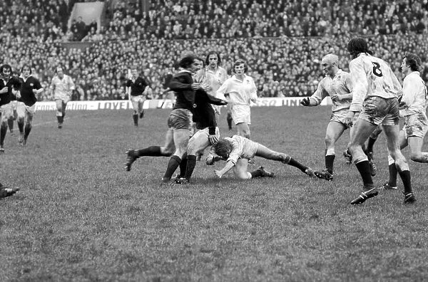 Action from the Triple Crown match between England (7) v. Scotland (6) at Twickenham