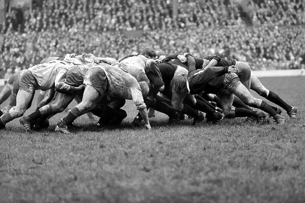 Action from the Triple Crown match between England (7) v. Scotland (6) at Twickenham