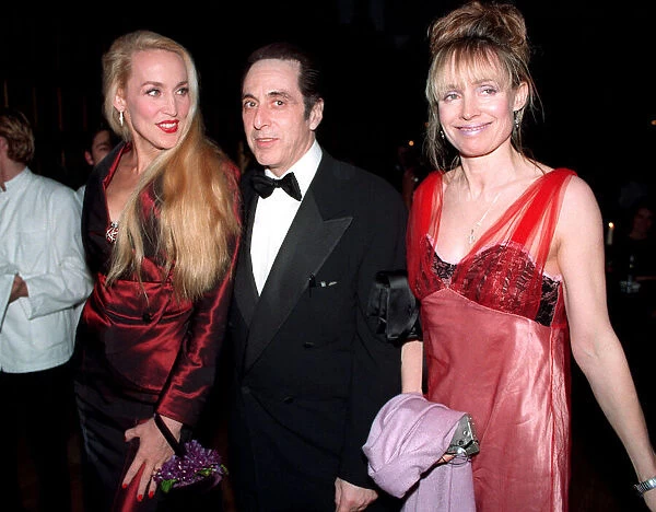 Actor Al Pacino January 1997 with girlfriend and model Jerry Hall wife of Rolling Stones