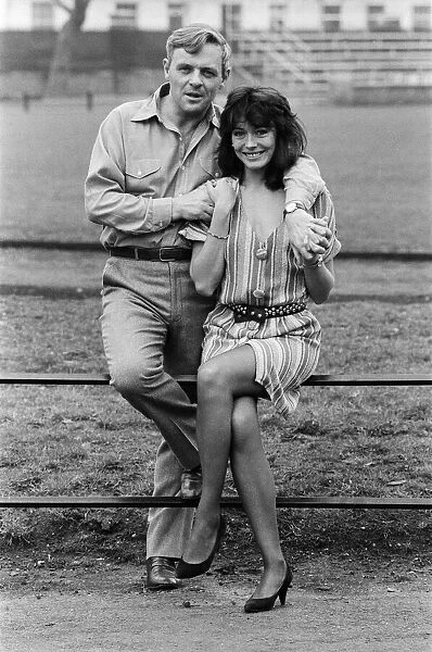 Actor Anthony Hopkins and actress Lesley-Anne Down pictured together in London
