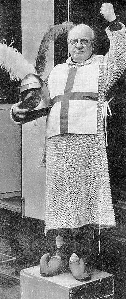 Actor Arthur Lowe as St George June 1977