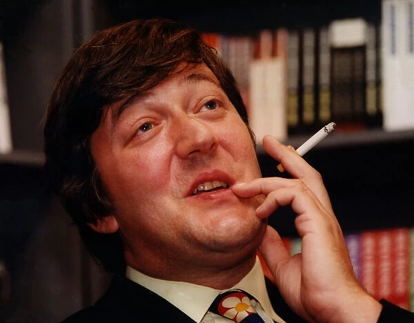 Actor and author Stephen Fry in Newcastle to promote his new book on 3rd November 1998