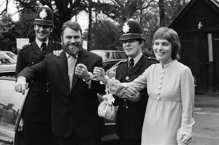 Framed Print : Actor Brian Blessed marries Hildegard Hope Blessed (Hildegard Neil Framed Print : Actor Brian Blessed marries Hildegard Hope Blessed (Hildegard Neil
