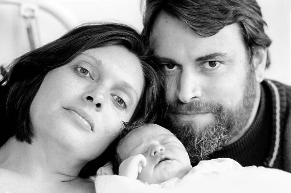 Actor Brian Blessed, wife and baby. April 1975 S75-1995-001