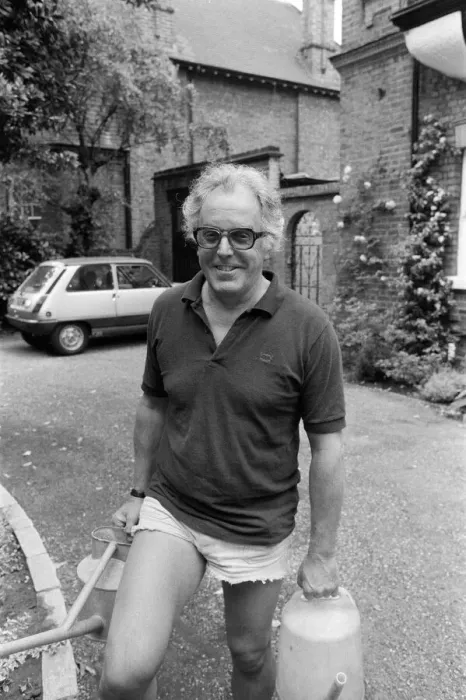 Framed Print : Actor Brian Rix working in his garden, he is to be the new General Secretary of National Framed Print : Actor Brian Rix working in his garden, he is to be the new General Secretary of National