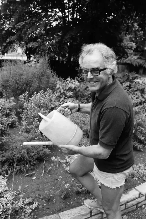 Framed Print : Actor Brian Rix working in his garden, he is to be the new General Secretary of National Framed Print : Actor Brian Rix working in his garden, he is to be the new General Secretary of National