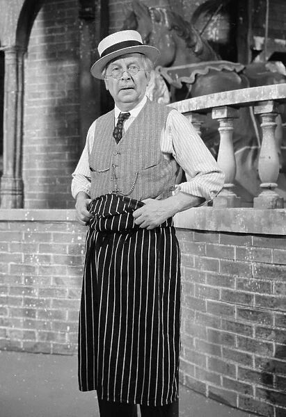 Actor Clive Dunn in his role as butcher Lance Corporal Jones in the BBC television