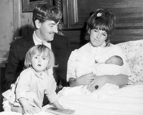 The actor and comedian Peter Cook becomes a father for second time
