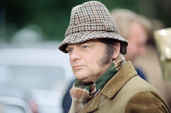 Actor David Jason, who plays Pop Larkin, pictured during the filming of '