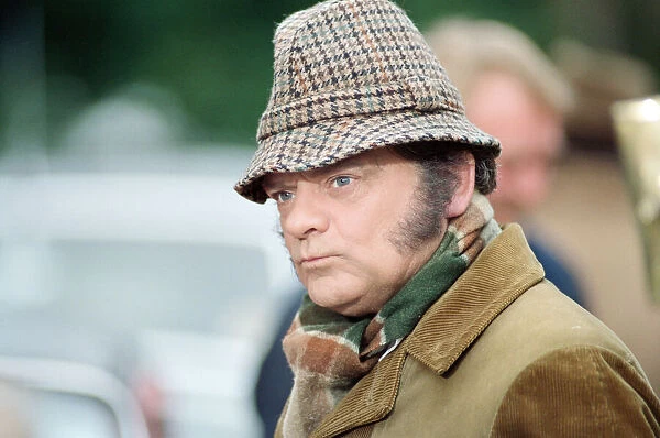 Actor David Jason, who plays Pop Larkin, pictured during the filming of '