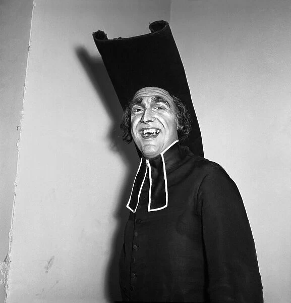 Actor dressed as an early 19th century pastor. 1954 A168-004