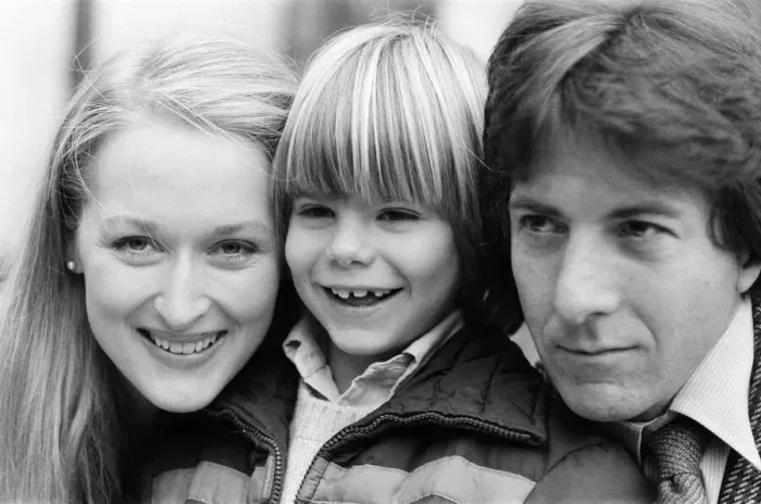 Framed Print : Actor Dustin Hoffman with actress Meryl Streep and young Justin Henry who all star Framed Print : Actor Dustin Hoffman with actress Meryl Streep and young Justin Henry who all star