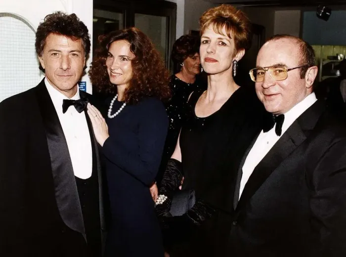 Framed Print : Actor Dustin Hoffman and his wife with Actor Bob Hoskins with his wife Framed Print : Actor Dustin Hoffman and his wife with Actor Bob Hoskins with his wife