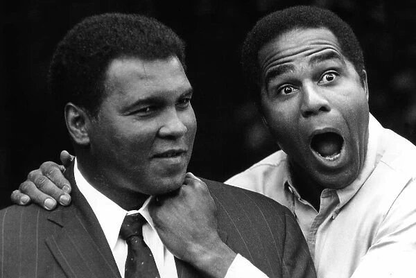 Actor Geoffrey C Ewing actor with former American world champion boxer Muhammad Ali