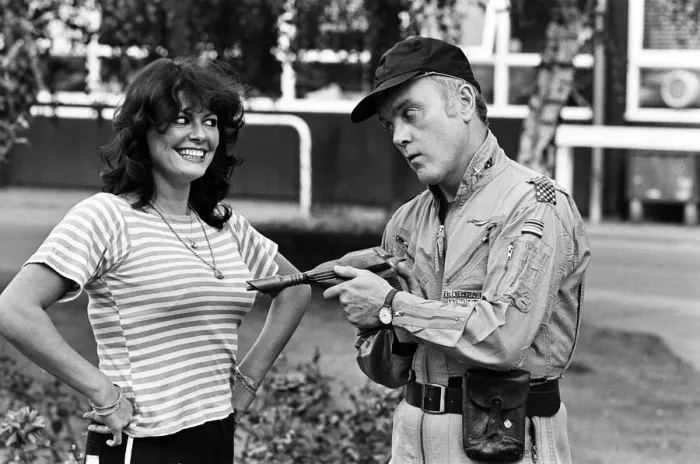 Framed Print : Actor Kenneth Cope and actress Ann Michelle. 28th September 1980 Framed Print : Actor Kenneth Cope and actress Ann Michelle. 28th September 1980
