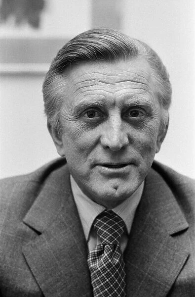 Actor Kirk Douglas pictured in London. 22nd November 1973