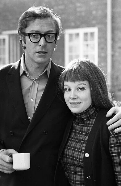 Actor Michael Caine with actress Anna Calder-Marshall, the female lead in the new ATV