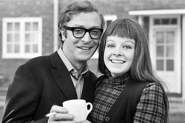 Actor Michael Caine with actress Anna Calder-Marshall, the female lead in the new ATV