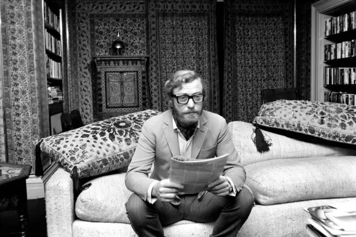 Framed Print : Actor Michael Caine pictured at his home in Grosvenor Square Framed Print : Actor Michael Caine pictured at his home in Grosvenor Square