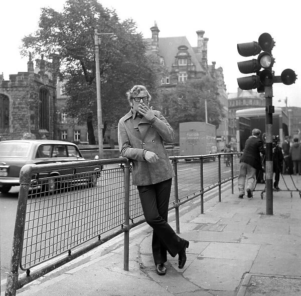 Actor Michael Caine on Westgate Road, Newcastle on 27th July 1970
