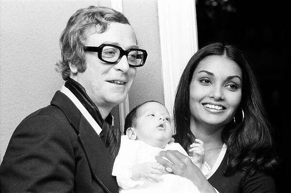 Actor Michael Caine and his wife Shakira hold a photocall at the White Elephant