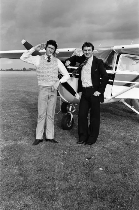 Framed Print : Actor Michael Crawford pictured during filming of the BBC comedy series Framed Print : Actor Michael Crawford pictured during filming of the BBC comedy series