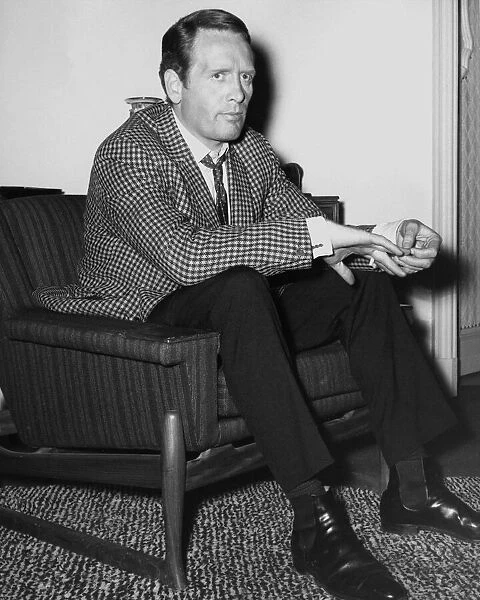 Actor Patrick McGoohan at Shepperton studios 1965