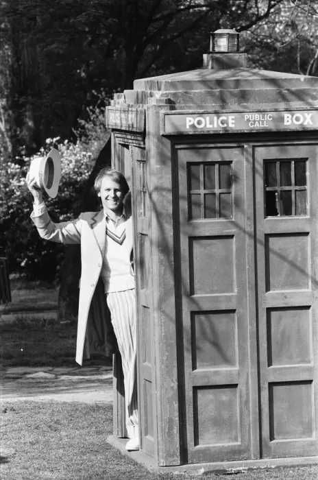 Framed Print : Actor Peter Davison seen here during his first a press conference as the 5th Doctor Who Framed Print : Actor Peter Davison seen here during his first a press conference as the 5th Doctor Who