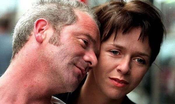 Actor Peter Mullin August 1998 with actress Fiona Bell from the Tartan short film Duck