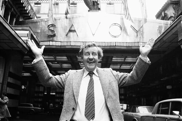 Actor Richard Briers seen here at the Savoy whilst out and about in London