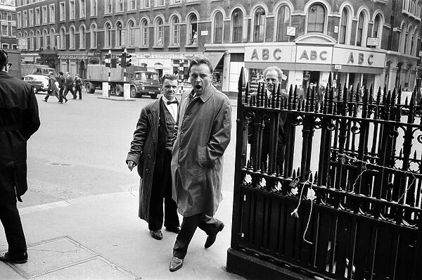 Actor Richard Burton pictured in London during the filming of '