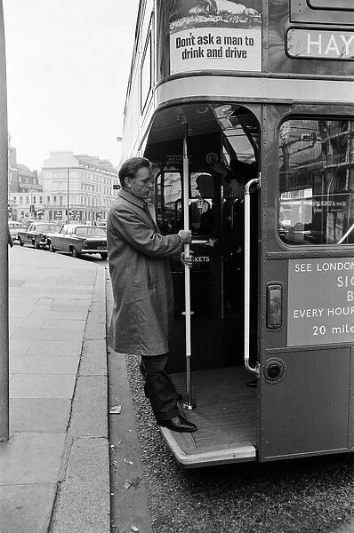 Actor Richard Burton pictured in London during the filming of '