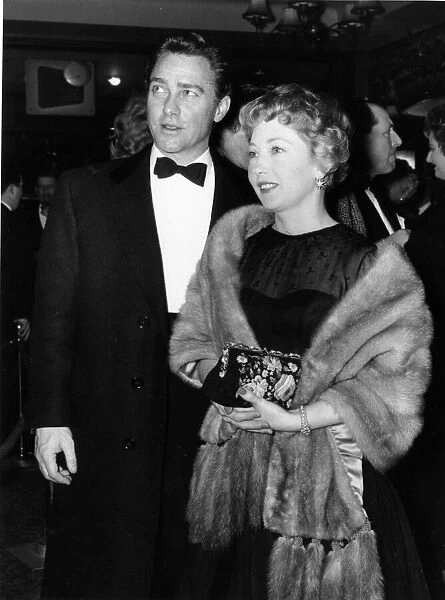 Actor Richard Todd with his wife actress Catherine Bogle, Circa 1960
