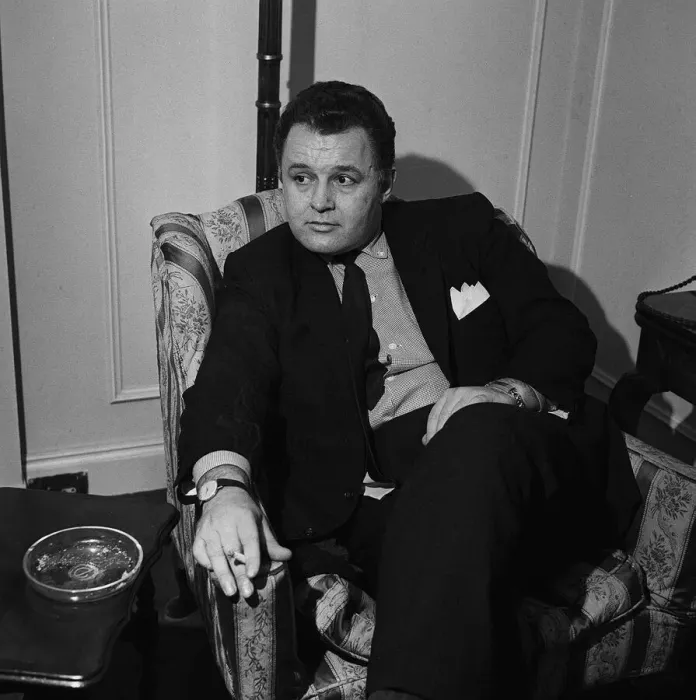 Framed Print : Actor Rod Steiger in London December 1956 Framed Print : Actor Rod Steiger in London December 1956