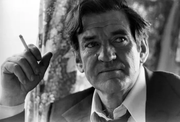 Framed Print : Actor Rod Taylor is pictured during a break in filming whilst on location in Ireland Framed Print : Actor Rod Taylor is pictured during a break in filming whilst on location in Ireland