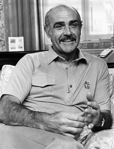 Actor Sean Connery during his interview at the Grosvenor House Hotel