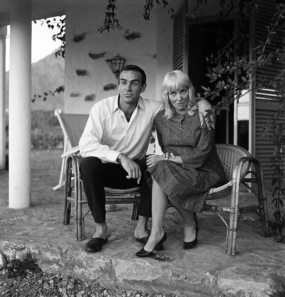 Actor Sean Connery and his new wife, actress Diane Cilento