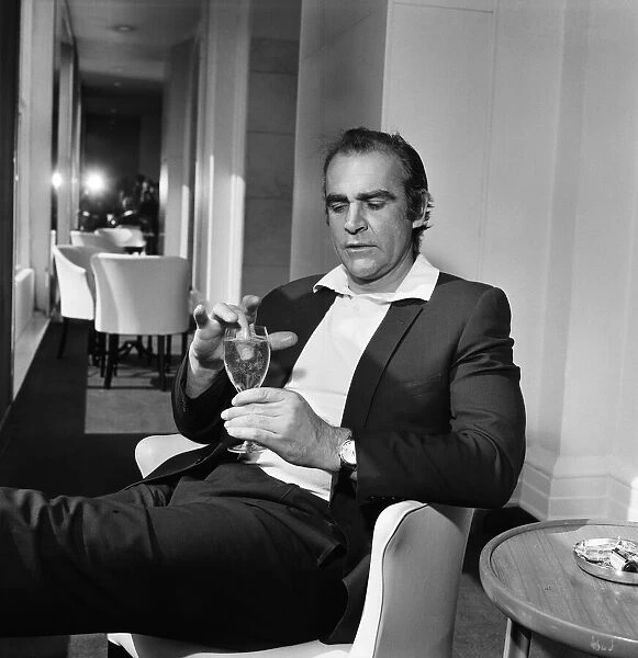 Actor Sean Connery at The Savoy Hotel before heading to Las Vegas to shoot the latest