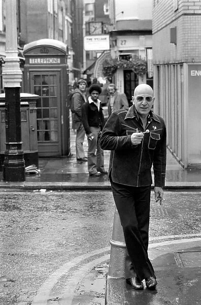 Actor: Telly Savalas (Kojack the Brooklyn cop on T. V. ) is in London for a few days to