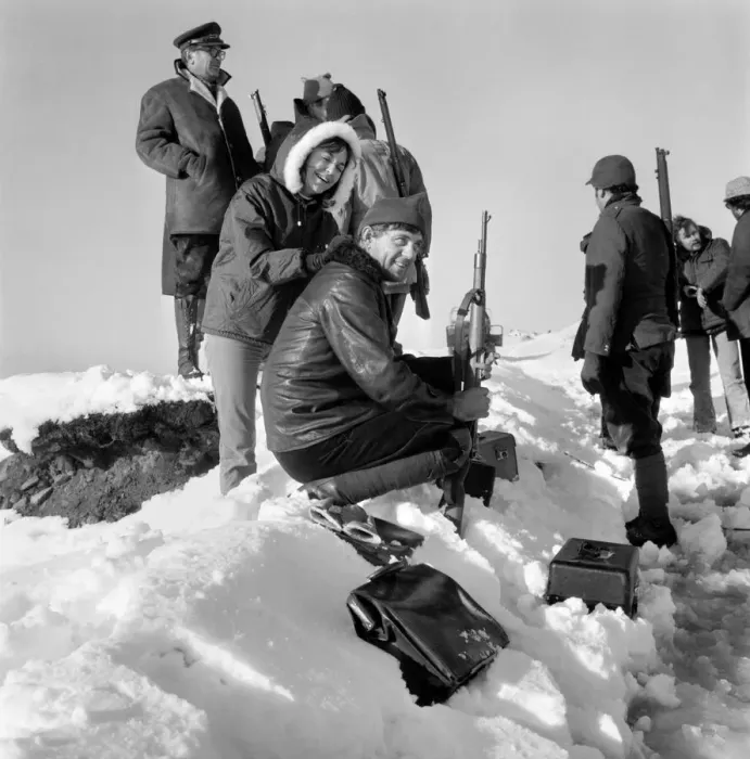 Framed Print : Actors, make-up girls and technicians have never worked in such conditions before