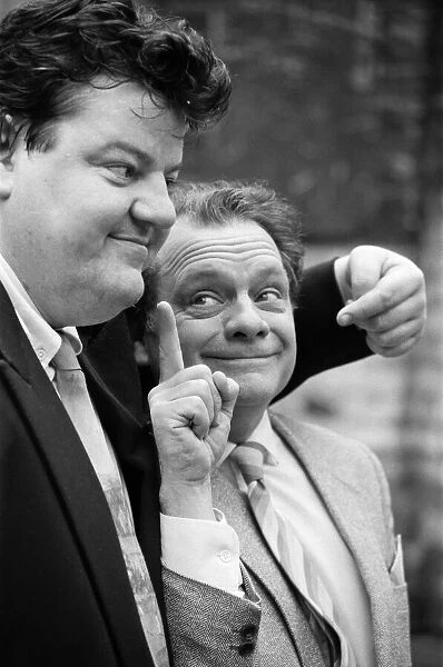 Actors Robbie Coltrane (left) and David Jason. Both are nominated for the BAFTA TV award